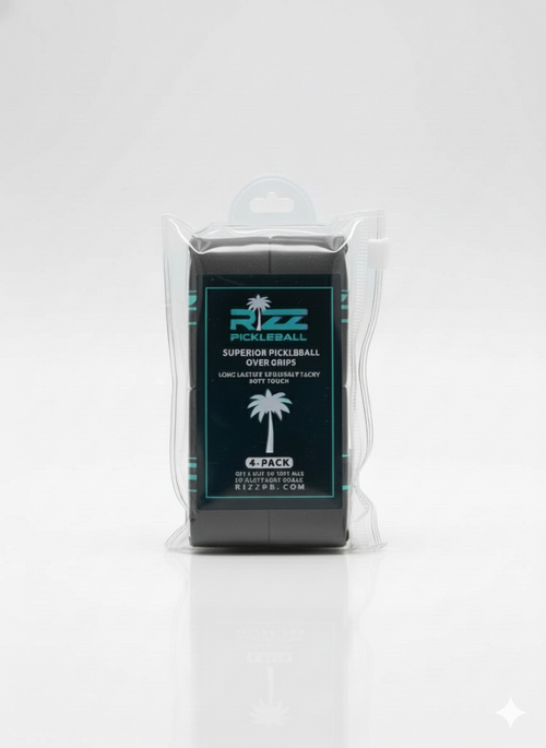 RIZZ GRIPS 4 PACK TACKY - BLACK
