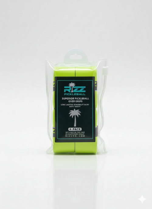 RIZZ GRIPS 4 PACK TACKY - NEON GREEN