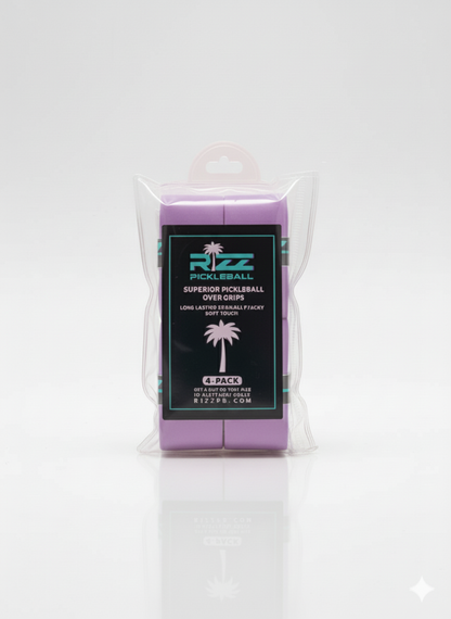 RIZZ GRIPS 4 PACK TACKY - PURPLE