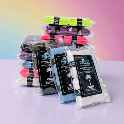 RIZZ GRIPS 4 PACK TACKY - NEON PINK